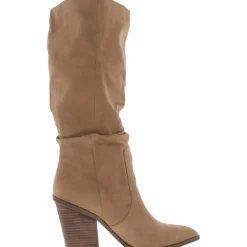 Numbra Faux Leather Pointed Toe Mid-Calf Boots