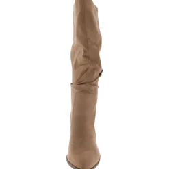 Numbra Faux Leather Pointed Toe Mid-Calf Boots