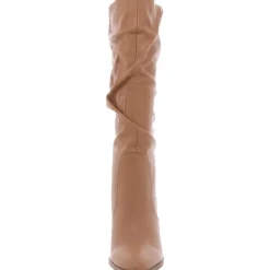 Numbra Faux Leather Pointed Toe Mid-Calf Boots