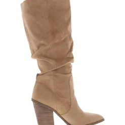 Numbra Faux Leather Pointed Toe Mid-Calf Boots