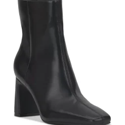 Odelya Faux Leather Square Toe Mid-Calf Boots