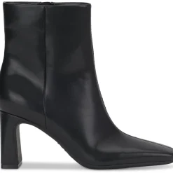 Odelya Faux Leather Square Toe Mid-Calf Boots