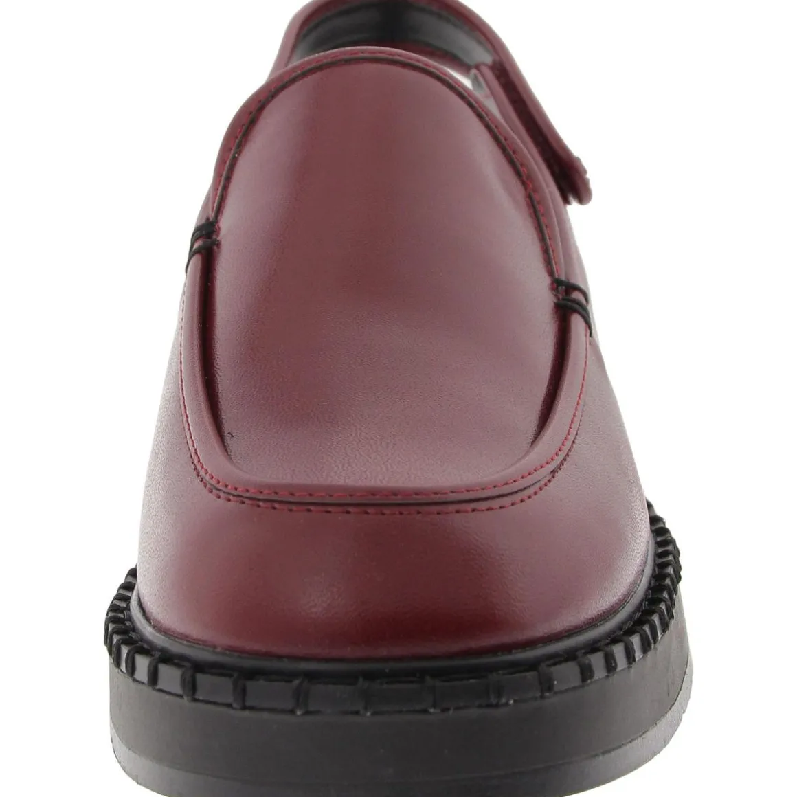 Odette Faux Leather Adjustable Platform Heels