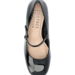 Okenna Patent Round Toe Pumps