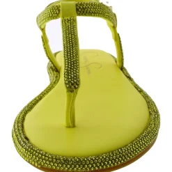 Oliara Shimmer T-Strap Sandals