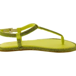 Oliara Shimmer T-Strap Sandals