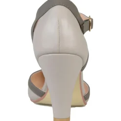 Olina Faux Leather T-Strap Mary Jane Heels