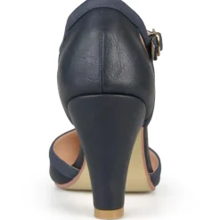 Olina Faux Leather T-Strap Mary Jane Heels