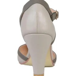 Olina Faux Leather T-Strap Mary Jane Heels