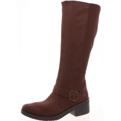 Olympia Zip Up Round Toe Knee-High Boots