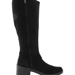 Olympia Zip Up Round Toe Knee-High Boots