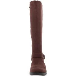 Olympia Zip Up Round Toe Knee-High Boots