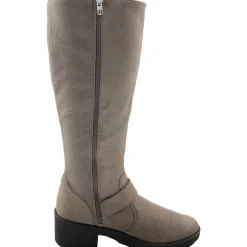Olympia Zip Up Round Toe Knee-High Boots