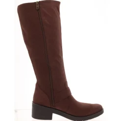 Olympia Zip Up Round Toe Knee-High Boots