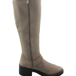 Olympia Zip Up Round Toe Knee-High Boots