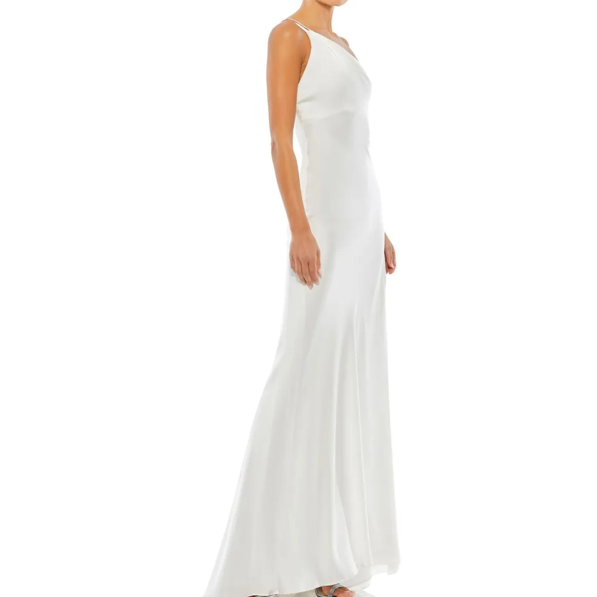 One Shoulder Maxi Evening Dress