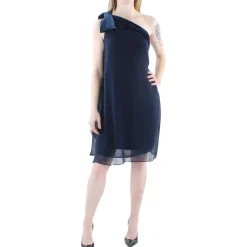 One Shoulder Mini Cocktail and Party Dress