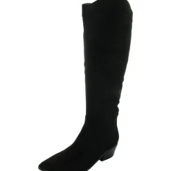 Onita Zipper Faux Suede Knee-High Boots