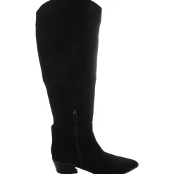 Onita Zipper Faux Suede Knee-High Boots