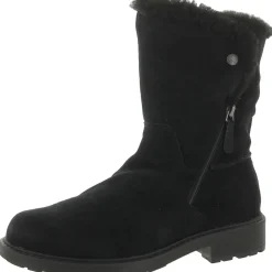 Opal Zip Suede Pull On Winter & Snow Boots