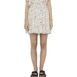 Ora Ruffled Printed Mini Skirt