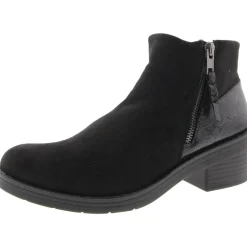 Outgoing Faux Suede Snake Print Ankle Boots