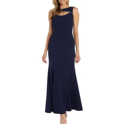 Padded Bra-Top Evening Dress