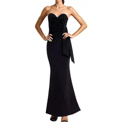 Padded Bust Nylon Evening Dress