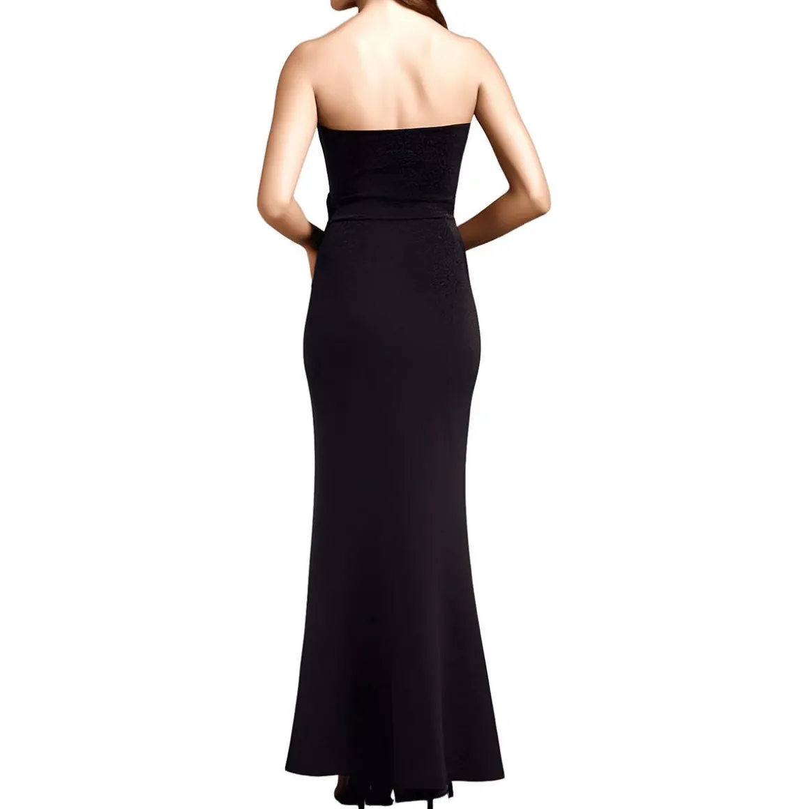 Padded Bust Nylon Evening Dress