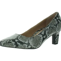 Padded Insole Leather Pumps