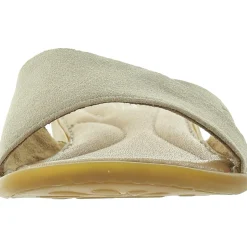 Padded Insole Leather Slide Sandals