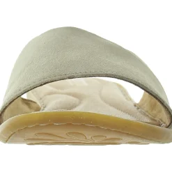 Padded Insole Leather Slide Sandals