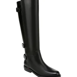 Padova Buckle Leather Knee-High Boots