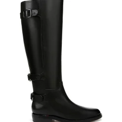 Padova Buckle Leather Knee-High Boots