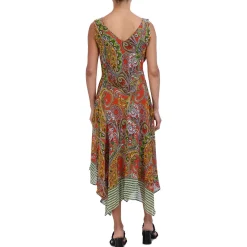 Paisley Chiffon Maxi Dress
