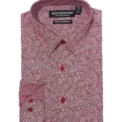 Paisley Cotton Button-Down Shirt