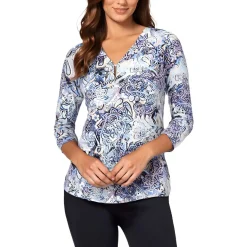 Paisley Crepe Blouse