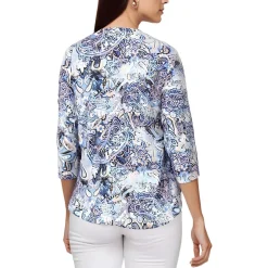 Paisley Crepe Blouse