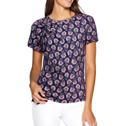 Paisley Knit Pullover Top