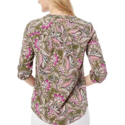 Paisley V-Neck Blouse