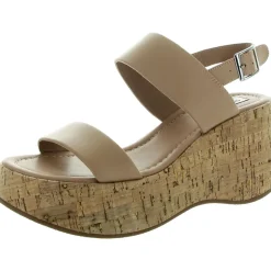 Pam Adjustable Leather Platform Sandals