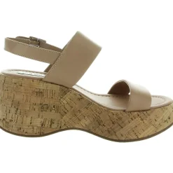 Pam Adjustable Leather Platform Sandals