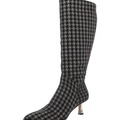 Pamella Zipper Herringbone Knee-High Boots