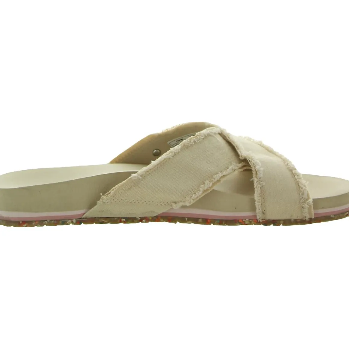 Panama Canvas Slip On Slide Sandals