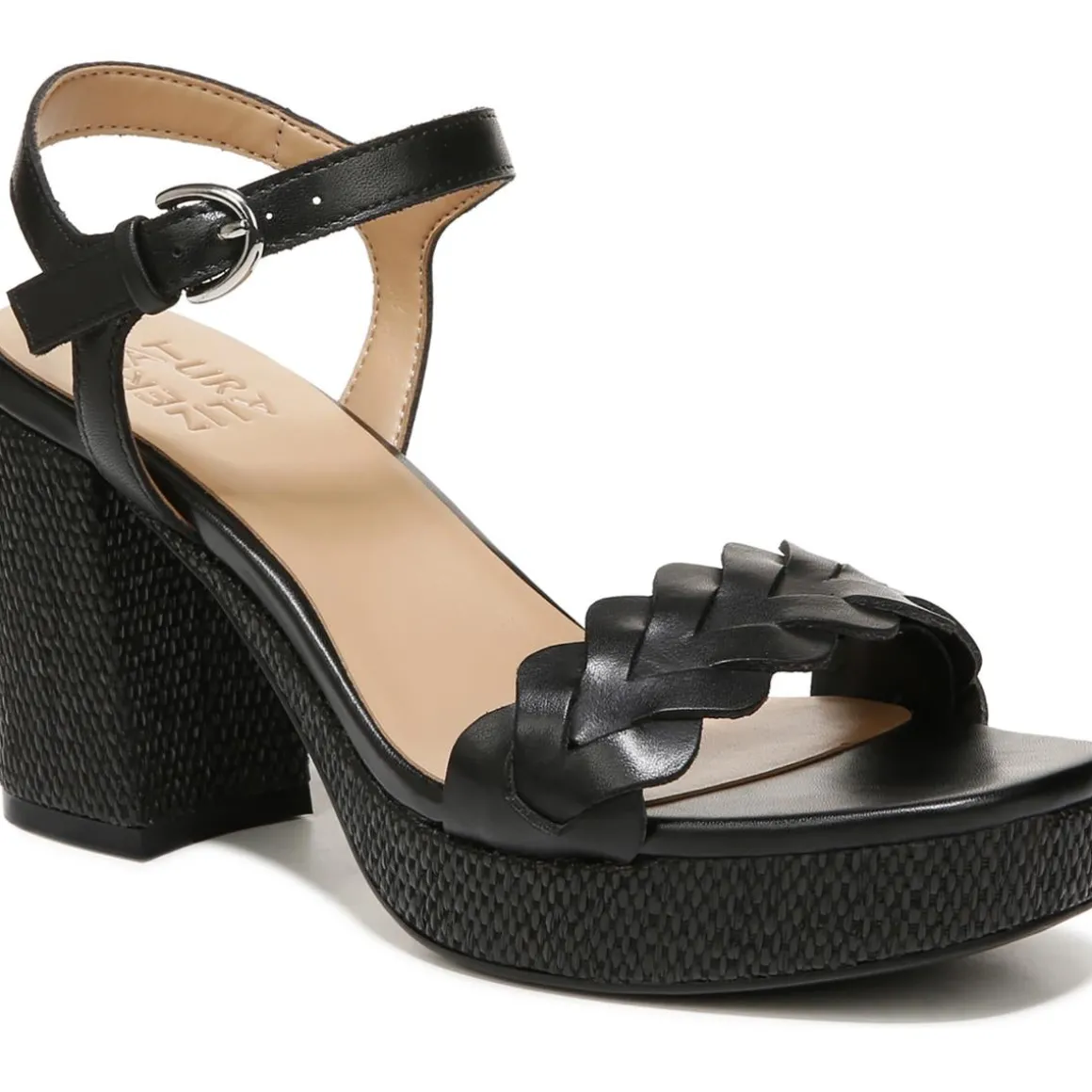 Pandora Braided Ankle Strap Heels