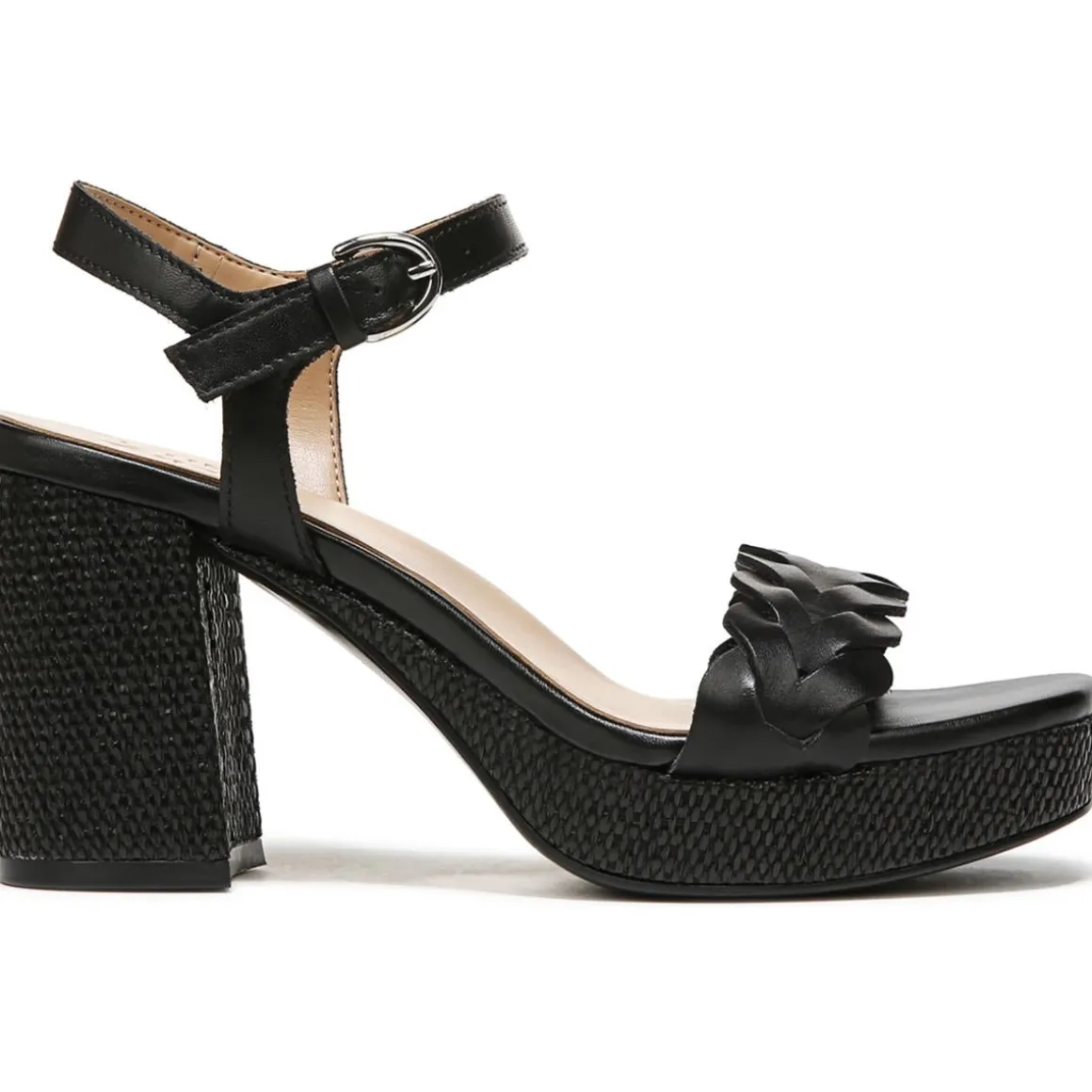 Pandora Braided Ankle Strap Heels