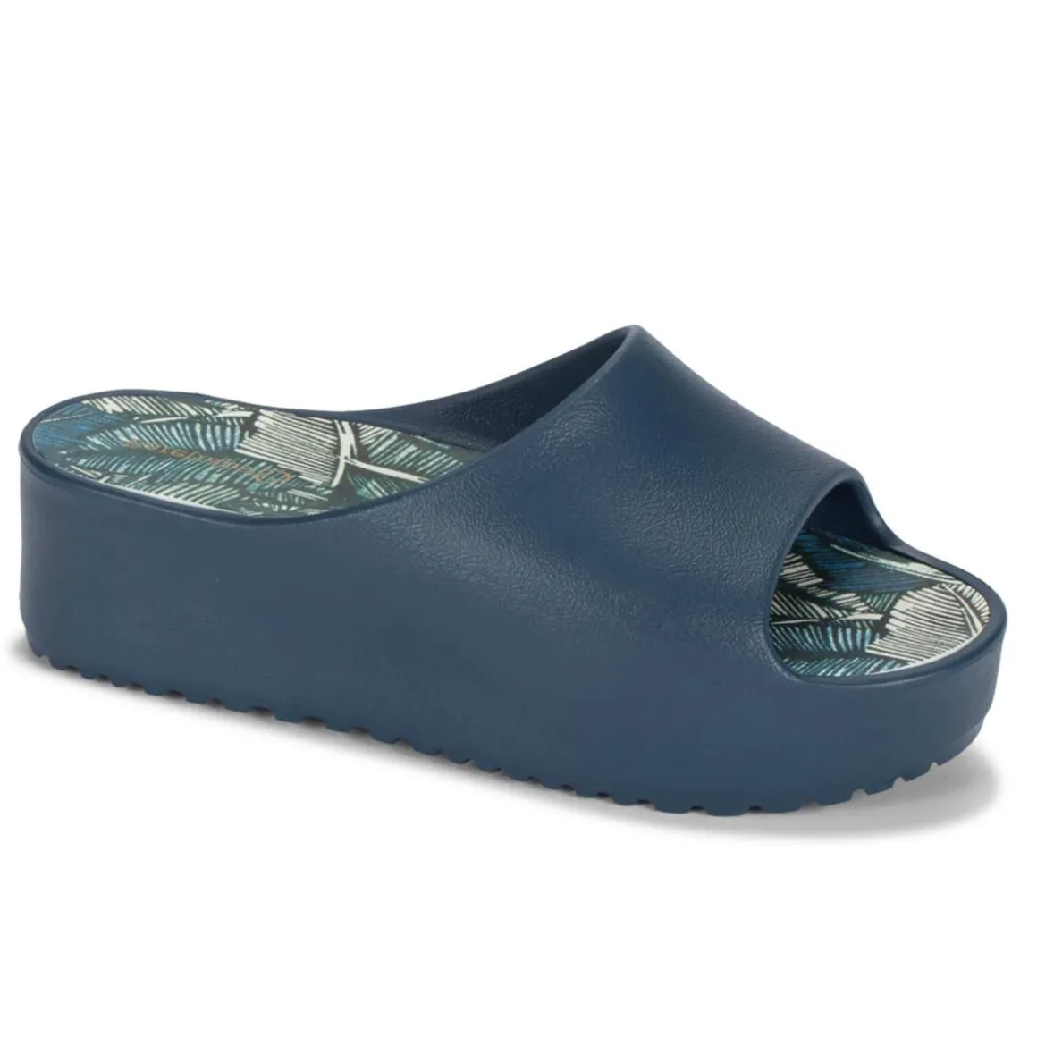 Parvati Round toe Platform Slide Sandals