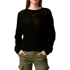 Pattern Knit Pullover Sweater