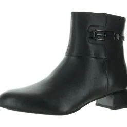 Patton Zipper Leather Mid-Calf Boots
