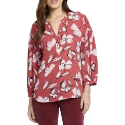 Paulina Floral Button Front Henley